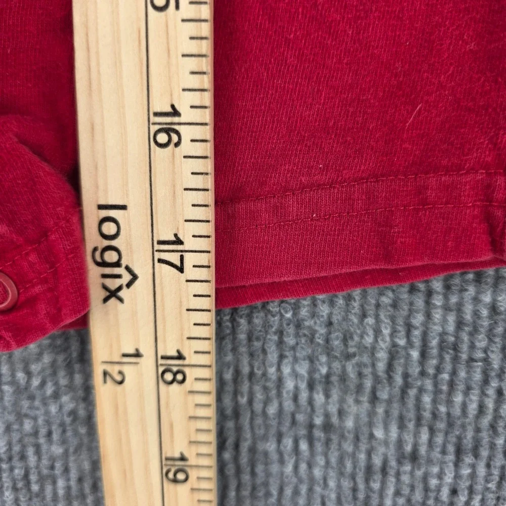 Ralph Lauren Polo Bear Red Romper Baby 12-18 Month Cotton Short Sleeve One Piece